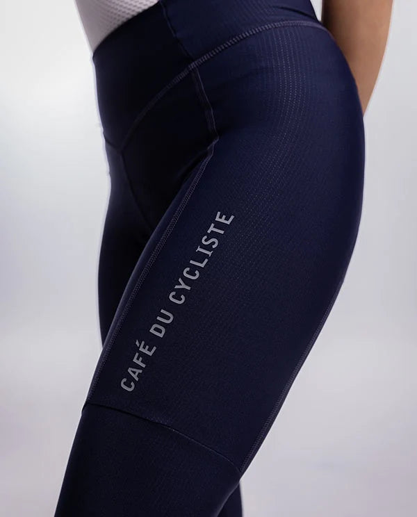 Café du Cycliste 秋冬平口無吊帶車褲 Theresa Navy 女 藍