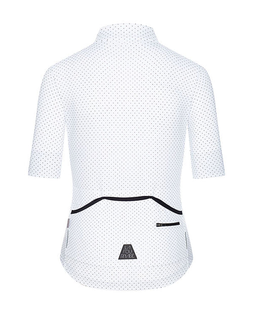 Café du Cycliste 車衣 Fleurette Lightweight Jersey White 短袖 女 白底黑點