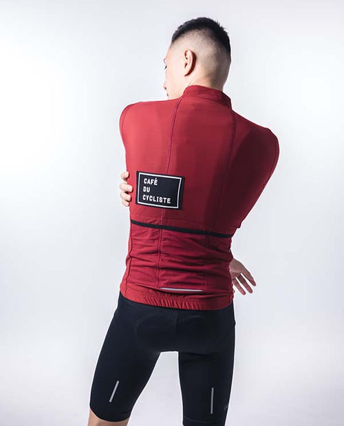Café du Cycliste 車衣Audrey LS Burnt Red長 男-赤紅