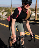 Café du Cycliste 車褲Audax Mathilde Agave Green一級短 女-龍舌蘭綠