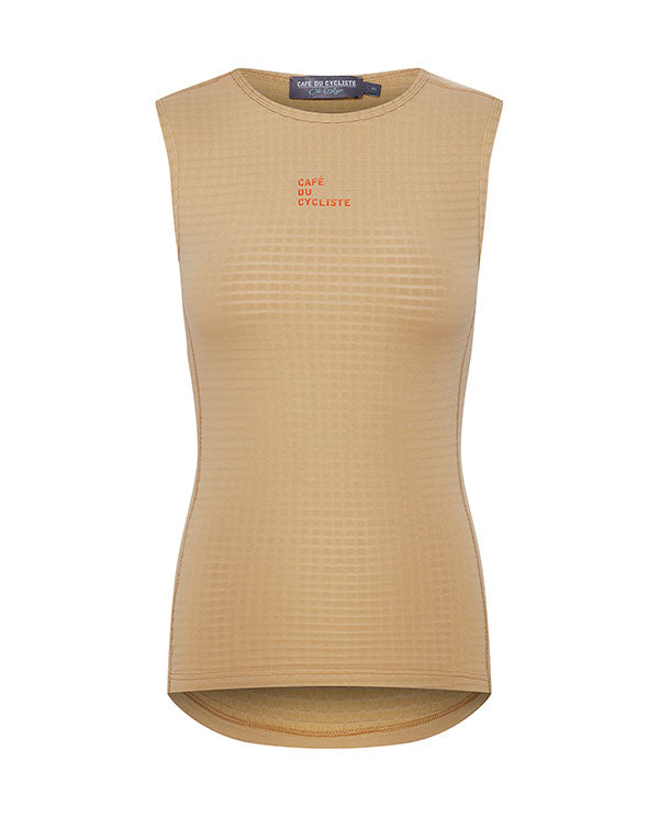 Café du Cycliste 底衫Coline Sleeveless Baselayer Brige 無袖 女-米色