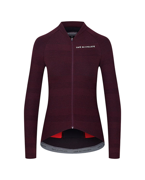 Café du Cycliste 車衣Corinne Dark Orchid 長袖 女-暗紅紫