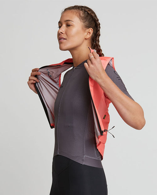 Pedla Pedla 防雨背心Pursuit Gilet Coral 女-珊瑚橘