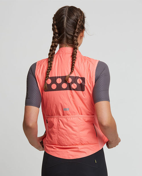 Pedla Pedla 防雨背心Pursuit Gilet Coral 女-珊瑚橘