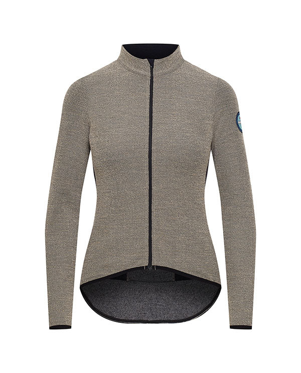 Café du Cycliste 長袖車衣Marguerite Cream 女-奶油灰